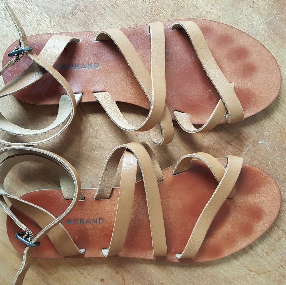 Leather lucky brand sandals